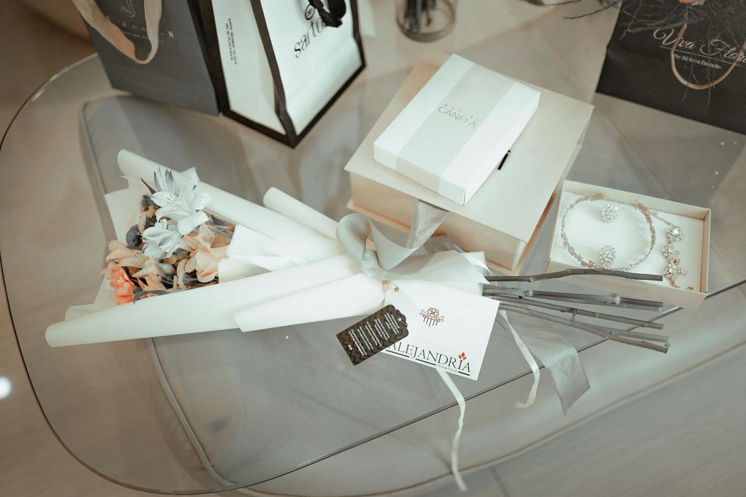 Exquisite floral arrangement in a premium gift box
