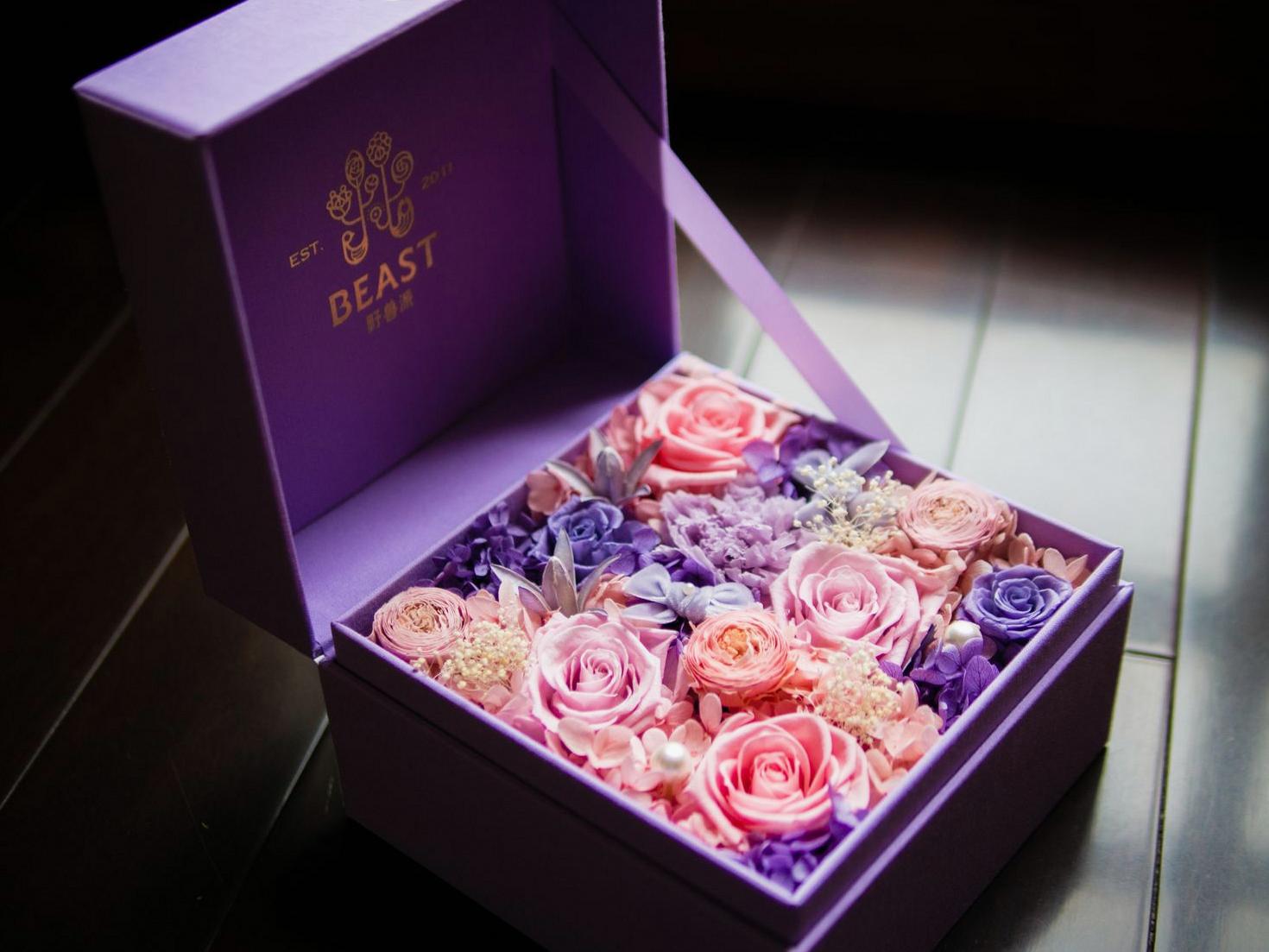 Purple Flowers Box